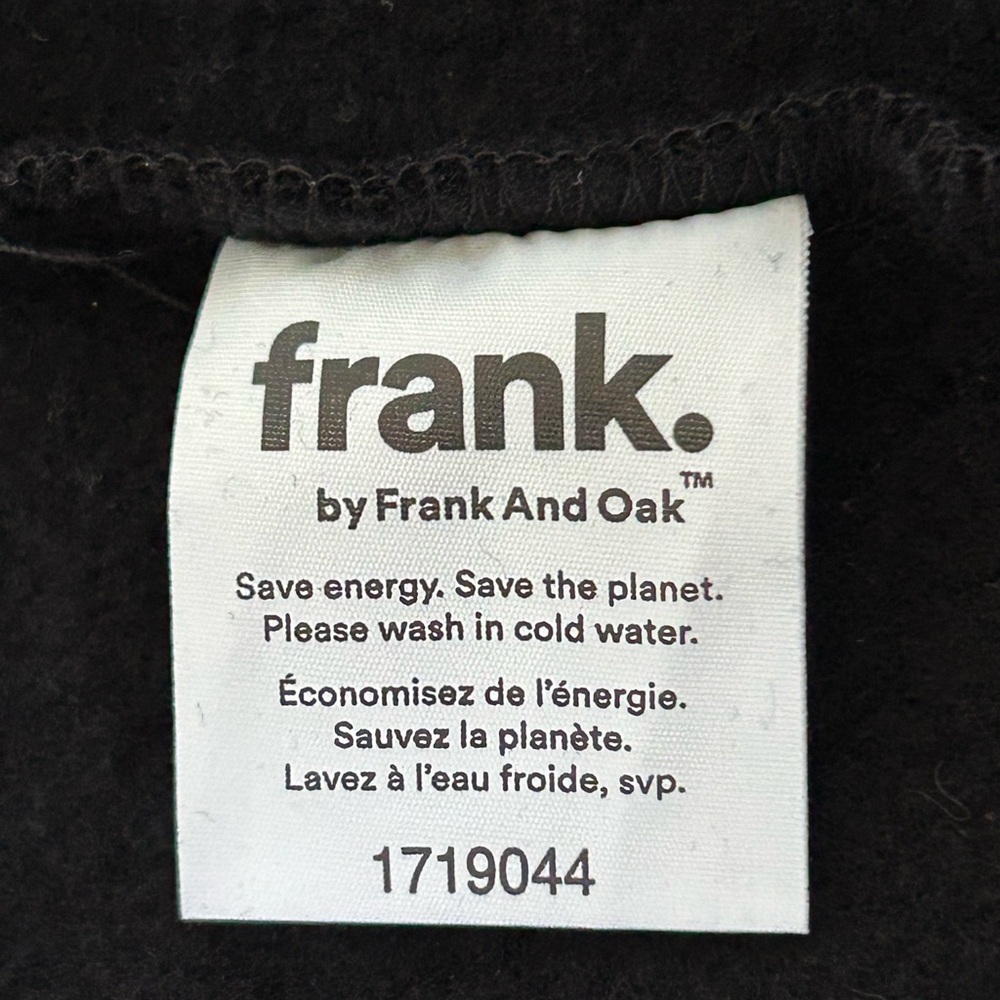 🔥🆕🔥 Frank and Oak Heavyweight Shirt / Overshirt XL Black - Like New! - Picture 8 of 8